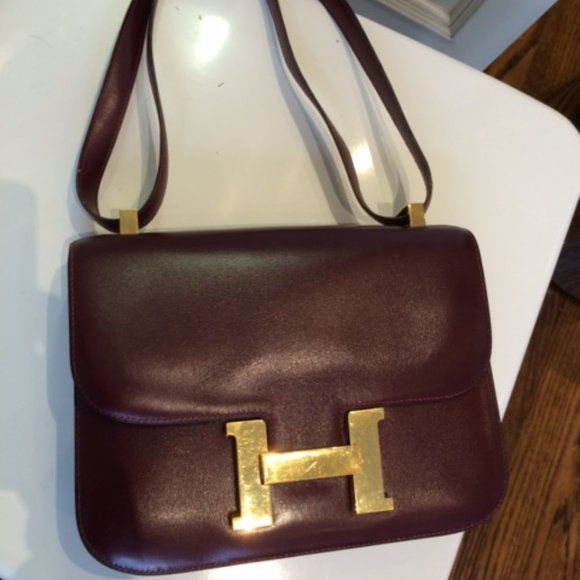 Hermes Constance Bag - burgundy/bordeaux color - Picture 2 of 13
